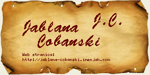Jablana Čobanski vizit kartica